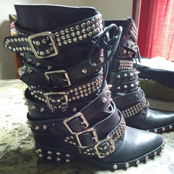 jeffrey campbell draco strapped stud boot